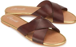 Sandalen|Pantoletten|Horsch Schuhe Pantolette in Übergrößen Braun