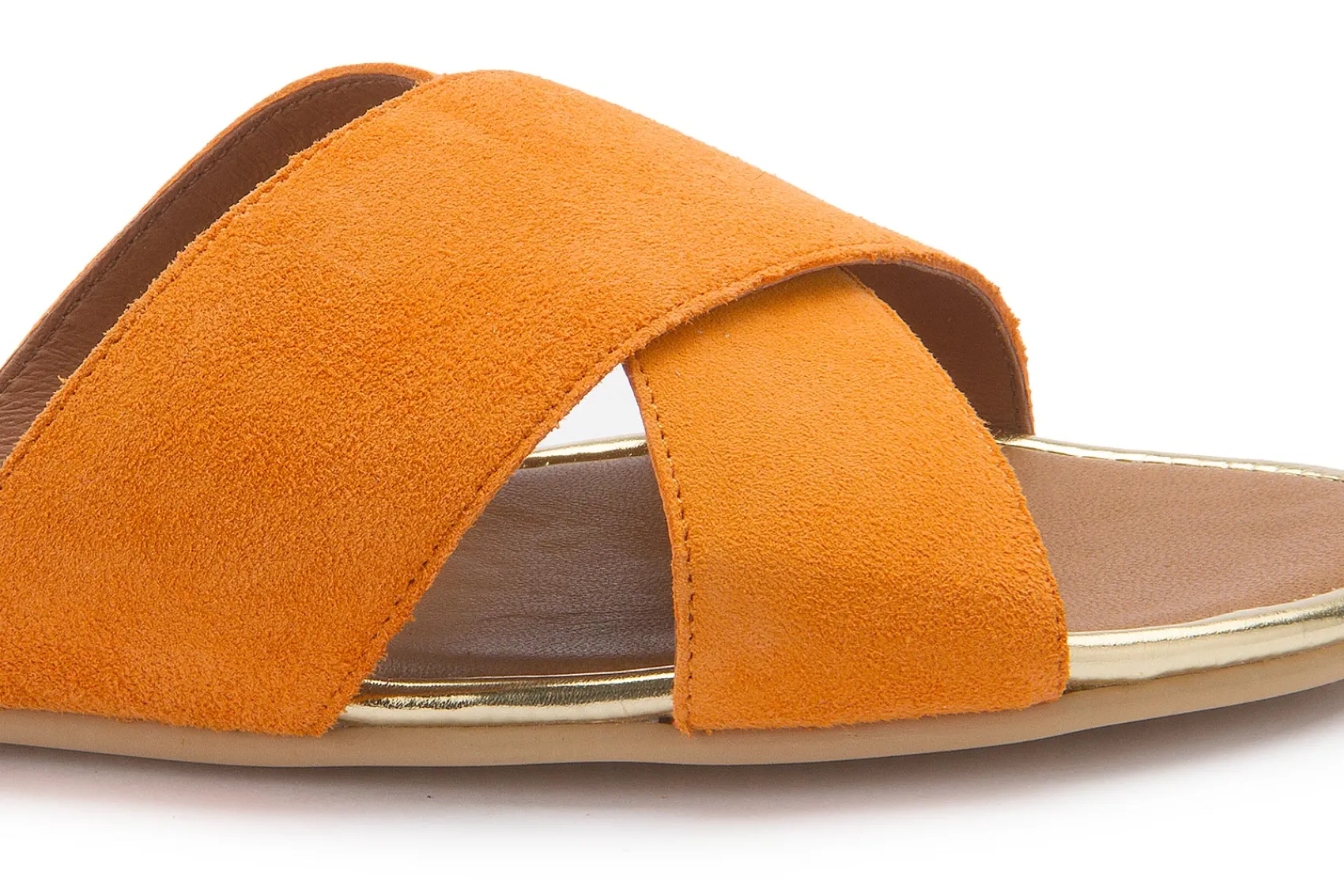 Sandalen|Pantoletten|Horsch Schuhe Pantolette in Übergrößen Orange