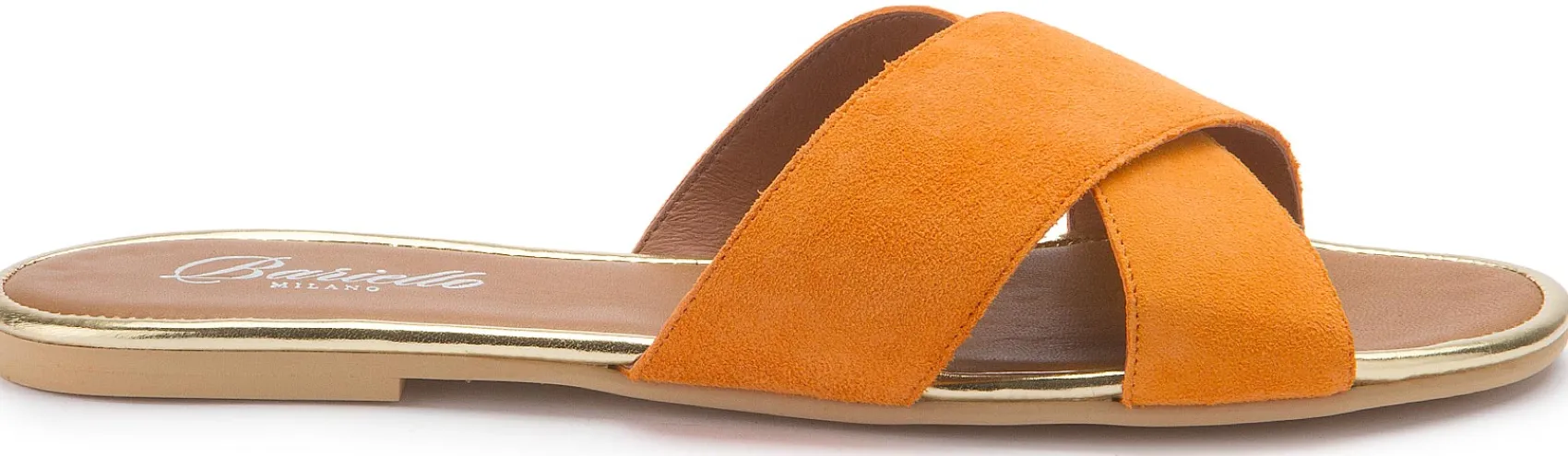 Sandalen|Pantoletten|Horsch Schuhe Pantolette in Übergrößen Orange