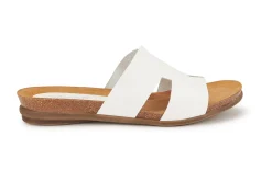 Sandalen|Pantoletten|Horsch Schuhe Pantolette in Übergrößen Weiß