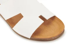 Sandalen|Pantoletten|Horsch Schuhe Pantolette in Übergrößen Weiß