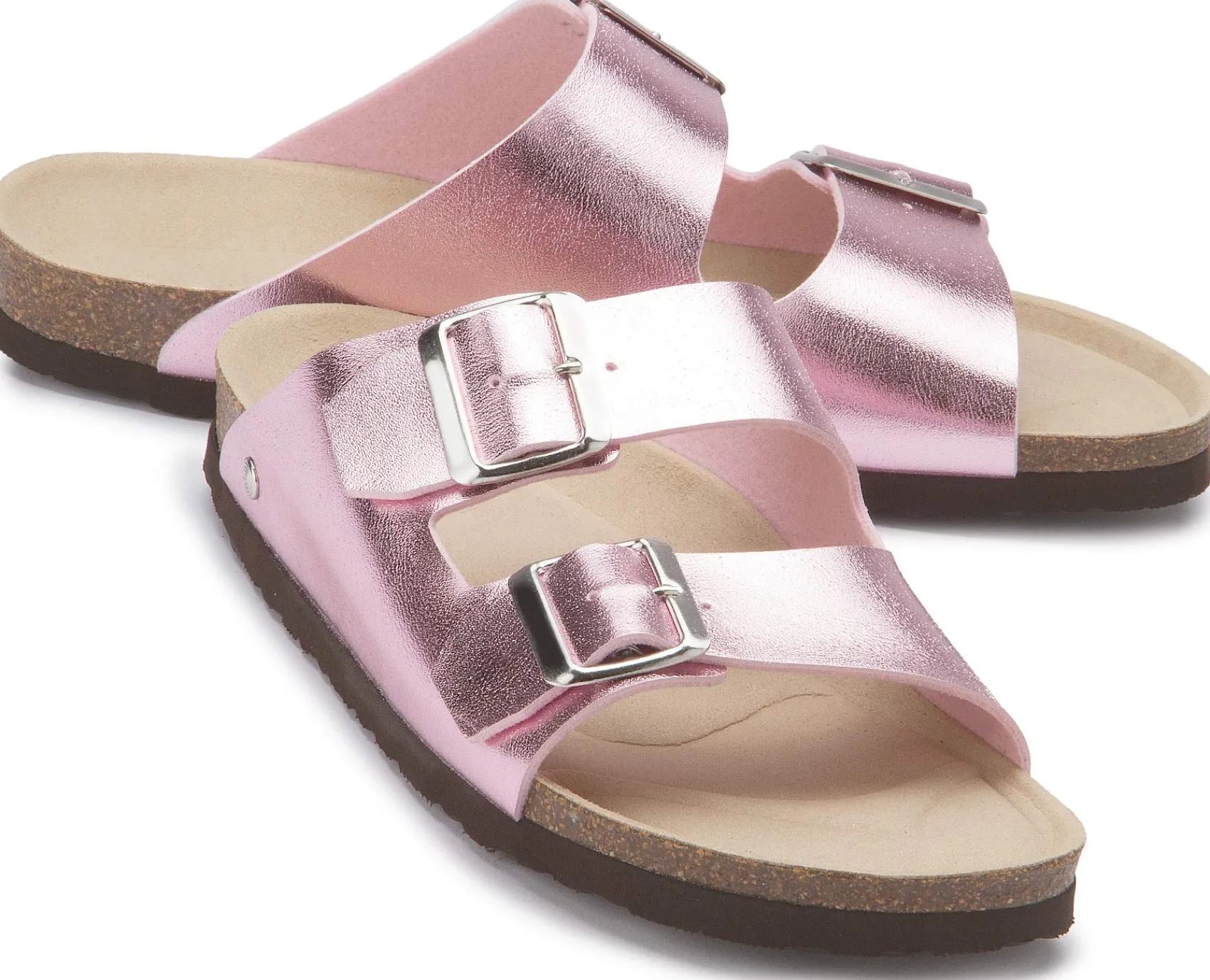 Sandalen|Pantoletten|Horsch Schuhe Pantolette in Übergrößen Rosa
