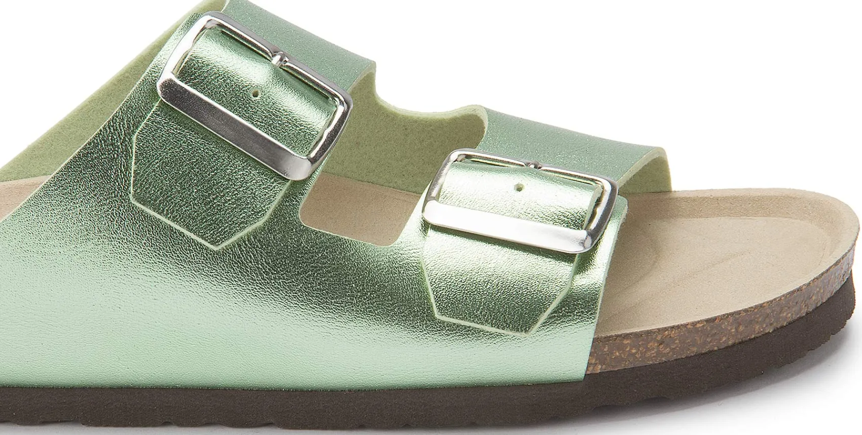 Sandalen|Pantoletten|Horsch Schuhe Pantolette in Übergrößen Grün