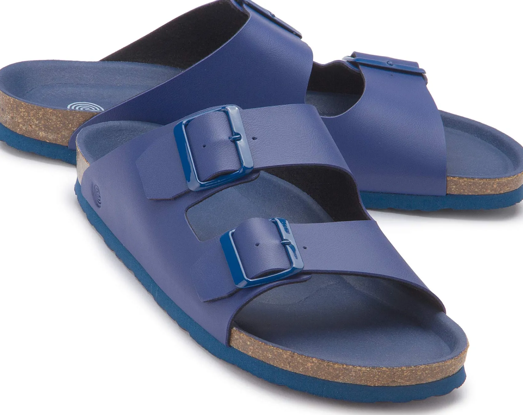 Sandalen|Pantoletten|Horsch Schuhe Pantolette in Übergrößen Blau