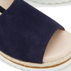 Sandalen|Pantoletten|Horsch Schuhe Pantolette in Übergrößen Blau