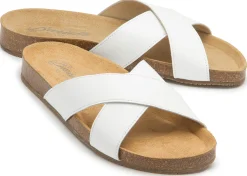 Sandalen|Pantoletten|Horsch Schuhe Pantolette in Übergrößen Weiß