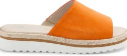 Sandalen|Pantoletten|Horsch Schuhe Pantolette in Übergrößen Orange