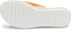 Sandalen|Pantoletten|Horsch Schuhe Pantolette in Übergrößen Orange
