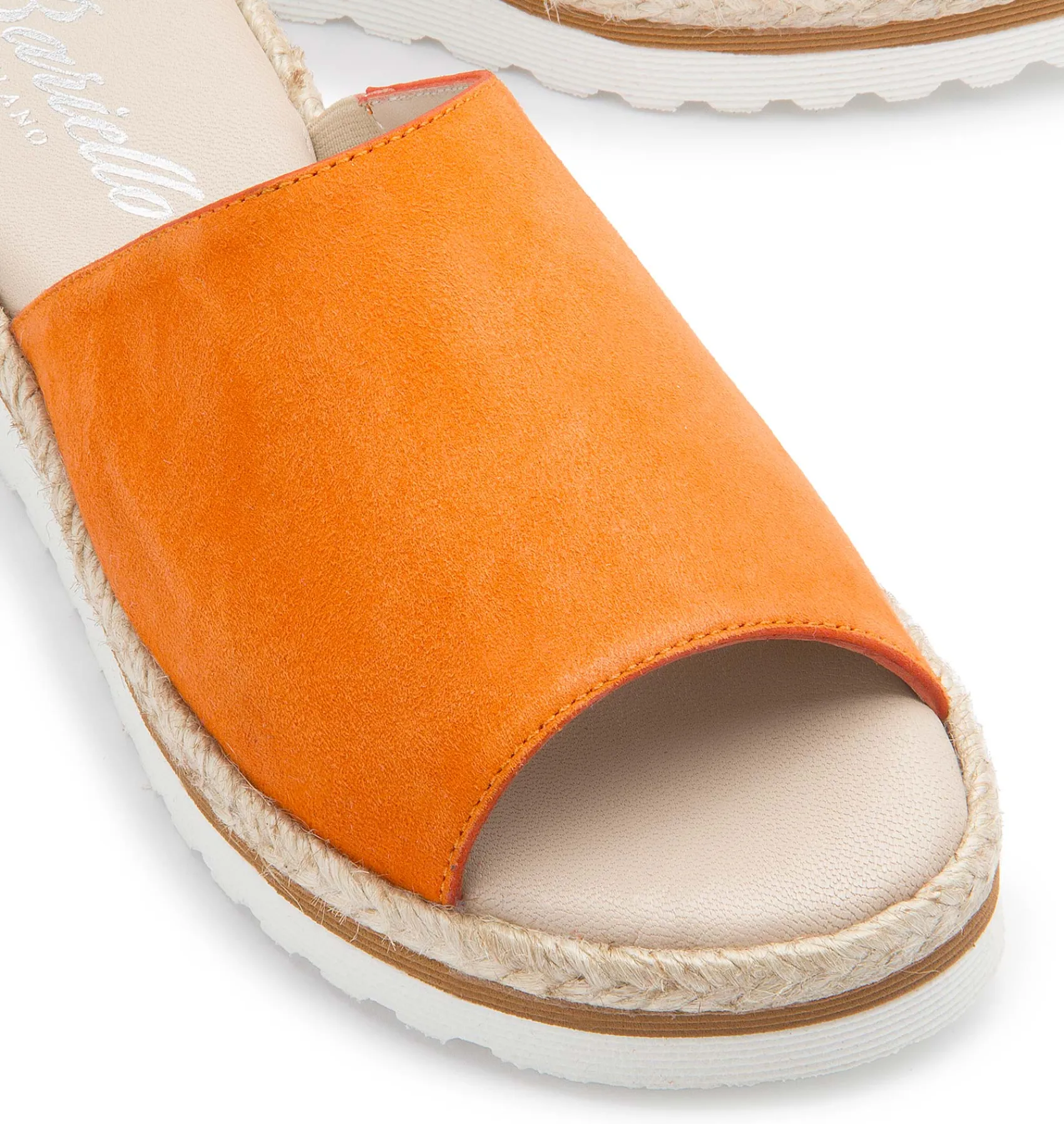 Sandalen|Pantoletten|Horsch Schuhe Pantolette in Übergrößen Orange