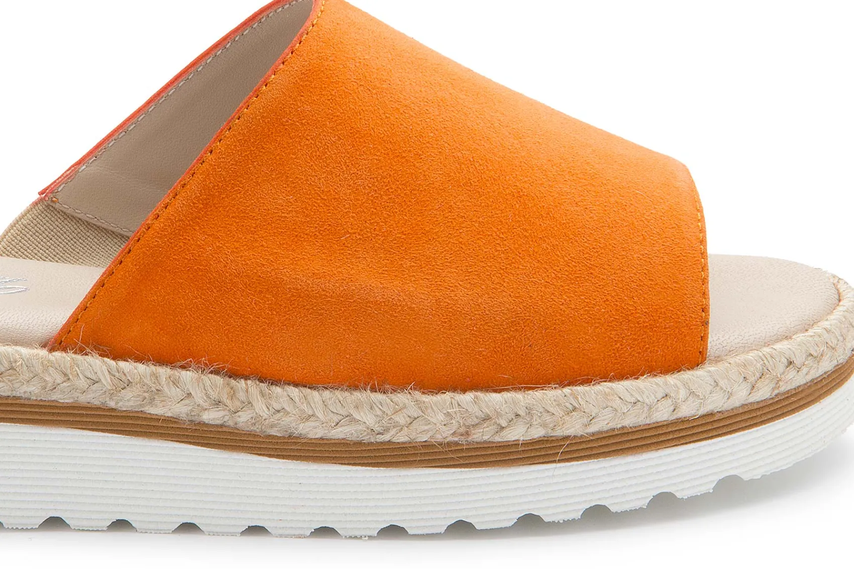 Sandalen|Pantoletten|Horsch Schuhe Pantolette in Übergrößen Orange