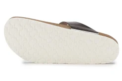 Zehentrenner|Sandalen|Horsch Schuhe Pantolette in Übergrößen Silber
