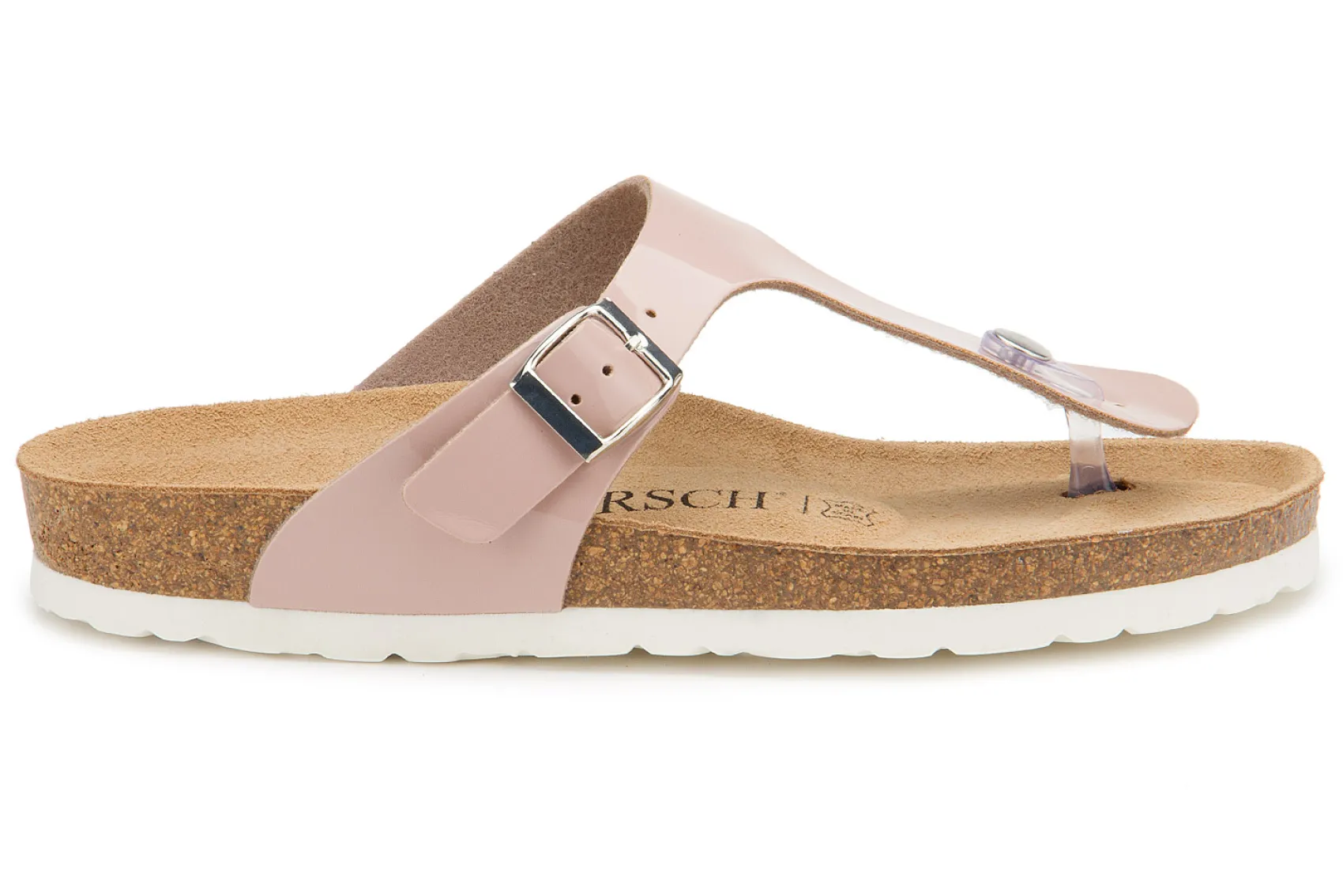 Zehentrenner|Sandalen|Horsch Schuhe Pantolette in Übergrößen Rosa