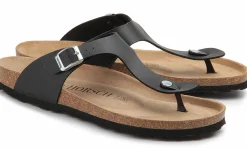 Zehentrenner|Sandalen|Horsch Schuhe Pantolette in Übergrößen Schwarz
