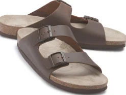 Sandalen|Hausschuhe|Horsch Schuhe Pantolette in Übergrößen Braun