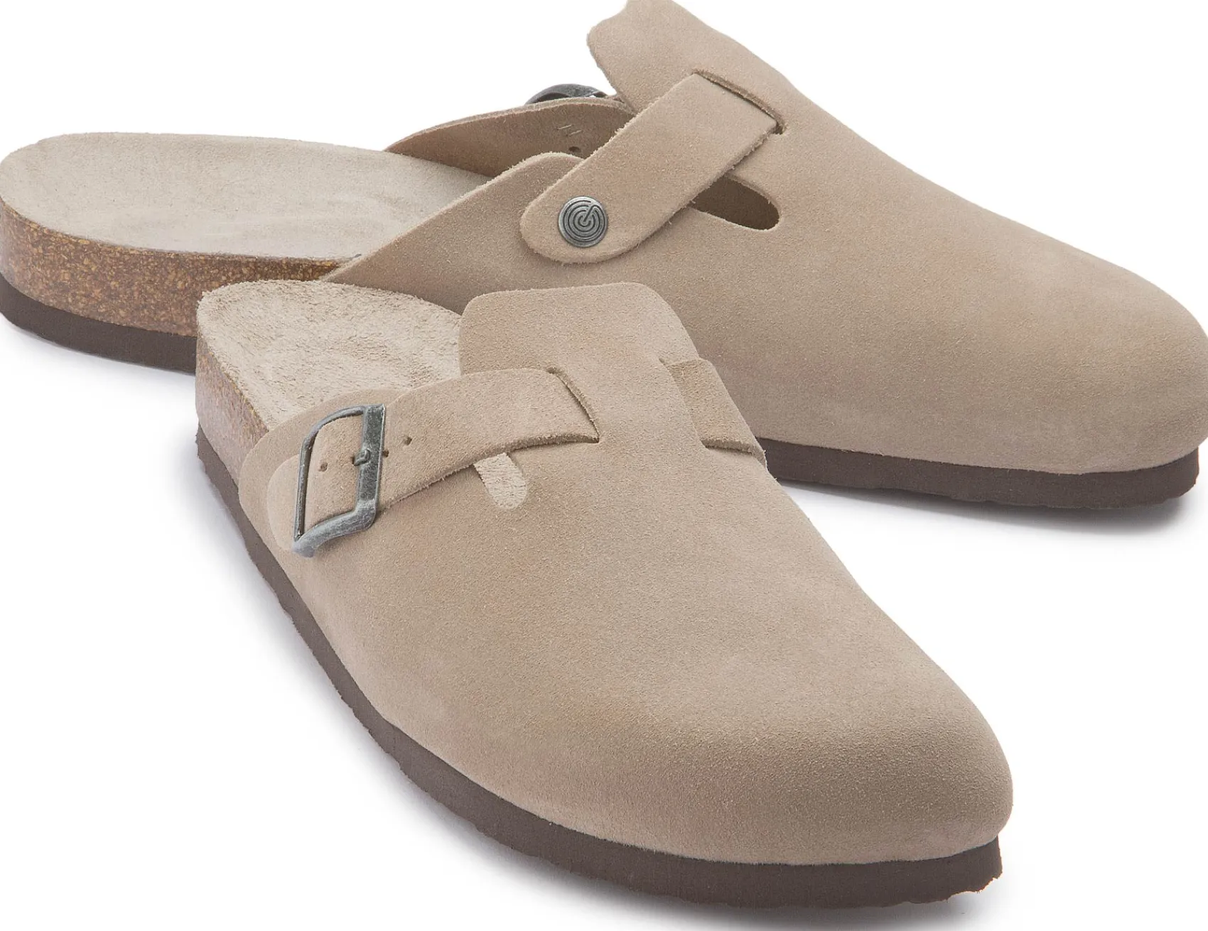 Sandalen|Hausschuhe|Horsch Schuhe Pantolette in Übergrößen Beige