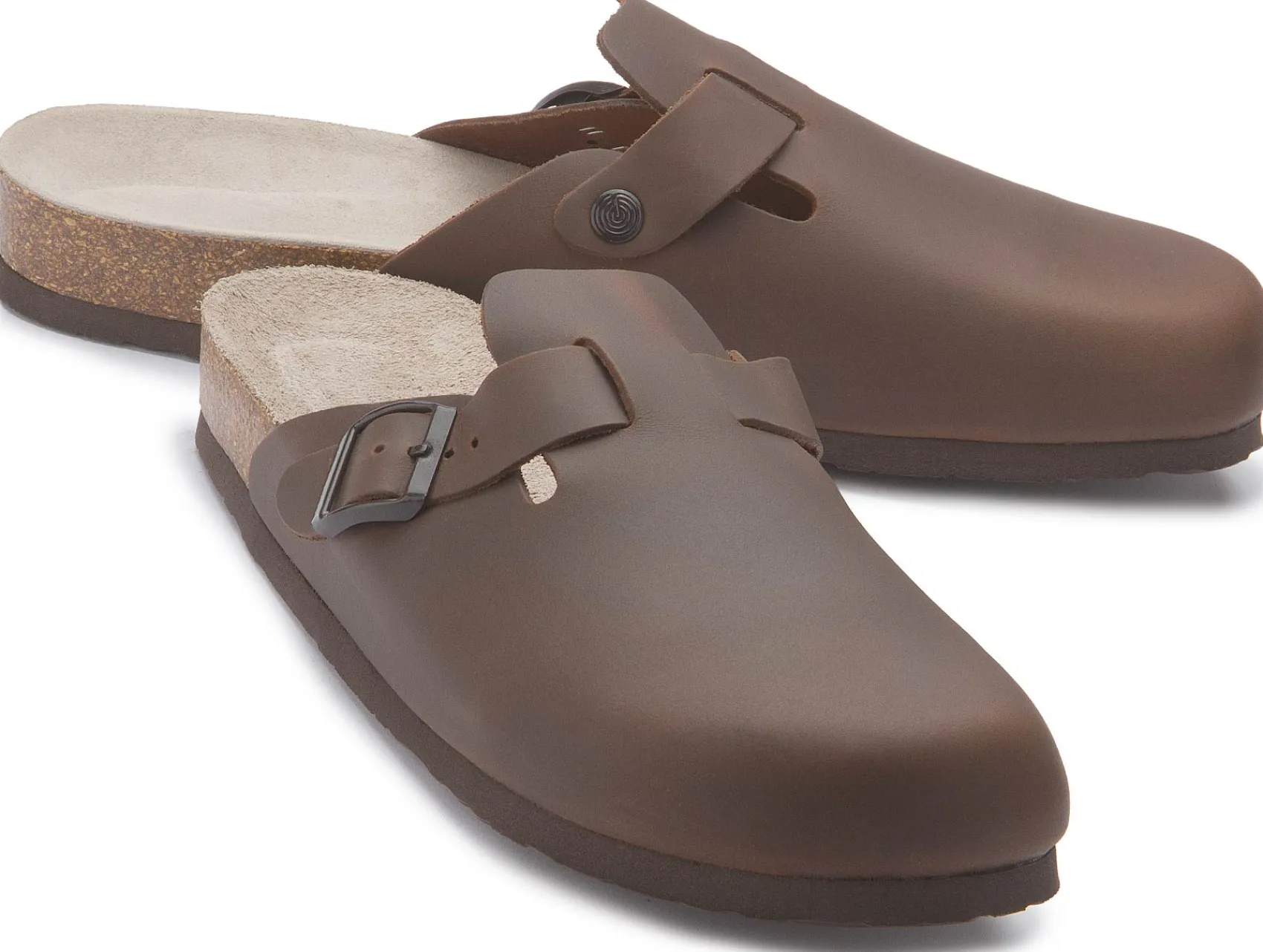 Sandalen|Hausschuhe|Horsch Schuhe Pantolette in Übergrößen Braun