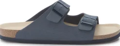 Sandalen|Hausschuhe|Horsch Schuhe Pantolette in Übergrößen Blau