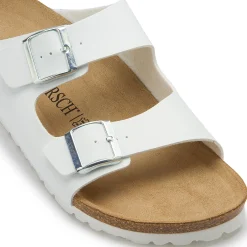 Sandalen|Hausschuhe|Horsch Schuhe Pantolette in Übergrößen Weiß