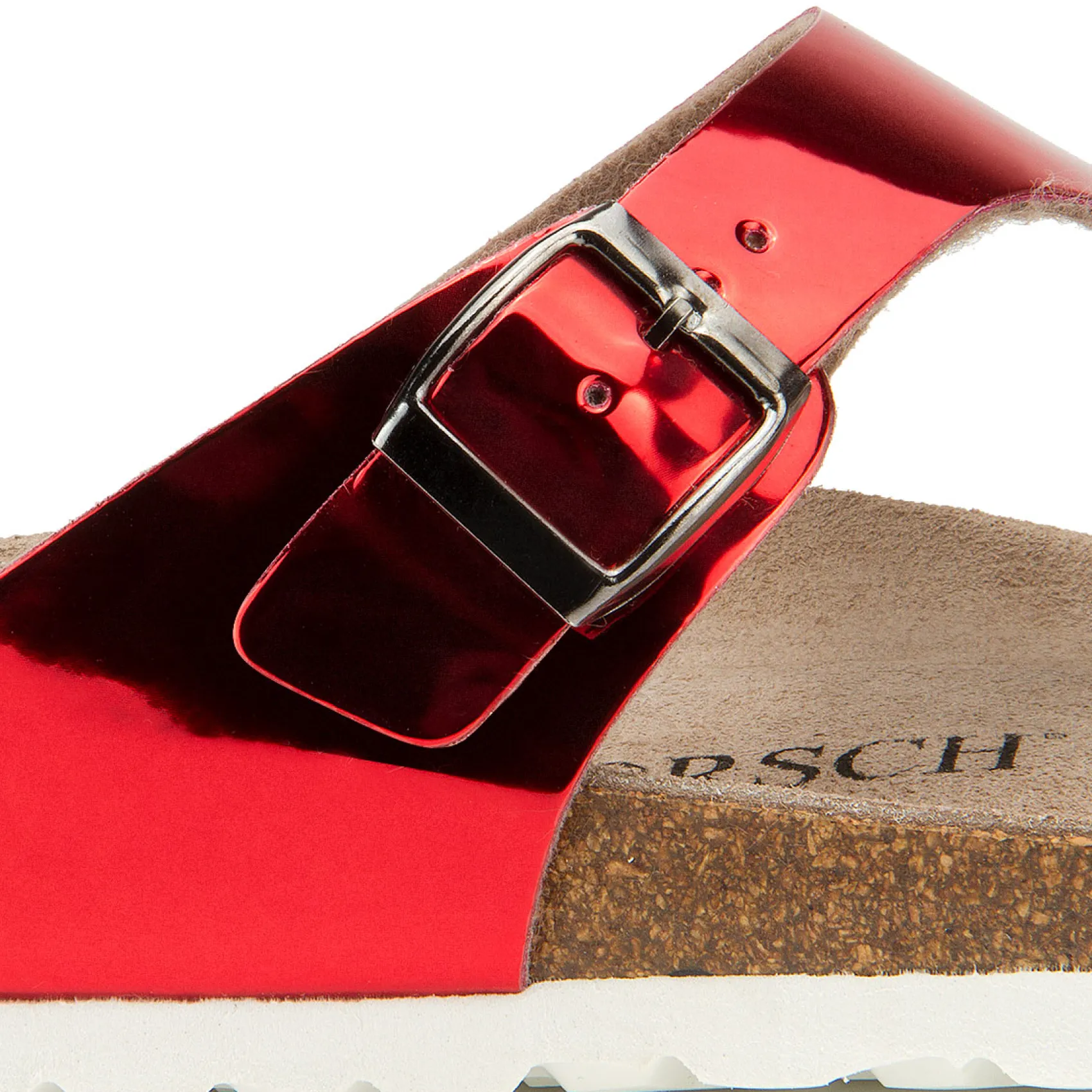 Zehentrenner|Sandalen|Horsch Schuhe Pantolette in Untergrößen Rot