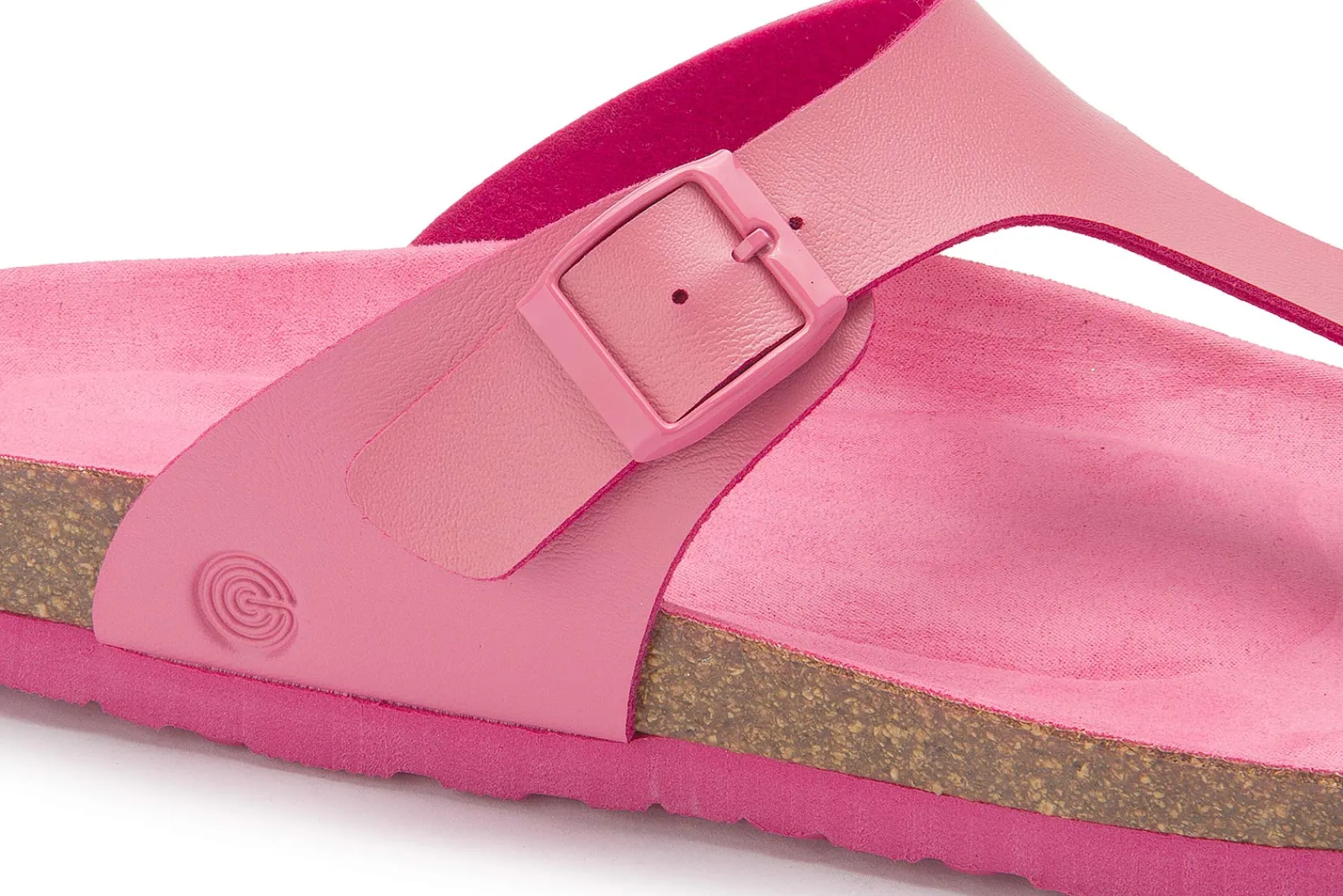 Zehentrenner|Sandalen|Horsch Schuhe Pantolette in Untergrößen Pink