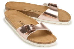 Sandalen|Pantoletten|Horsch Schuhe Pantolette in Untergrößen Gold