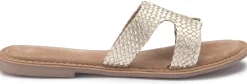 Sandalen|Pantoletten|Horsch Schuhe Pantolette in Untergrößen Gold