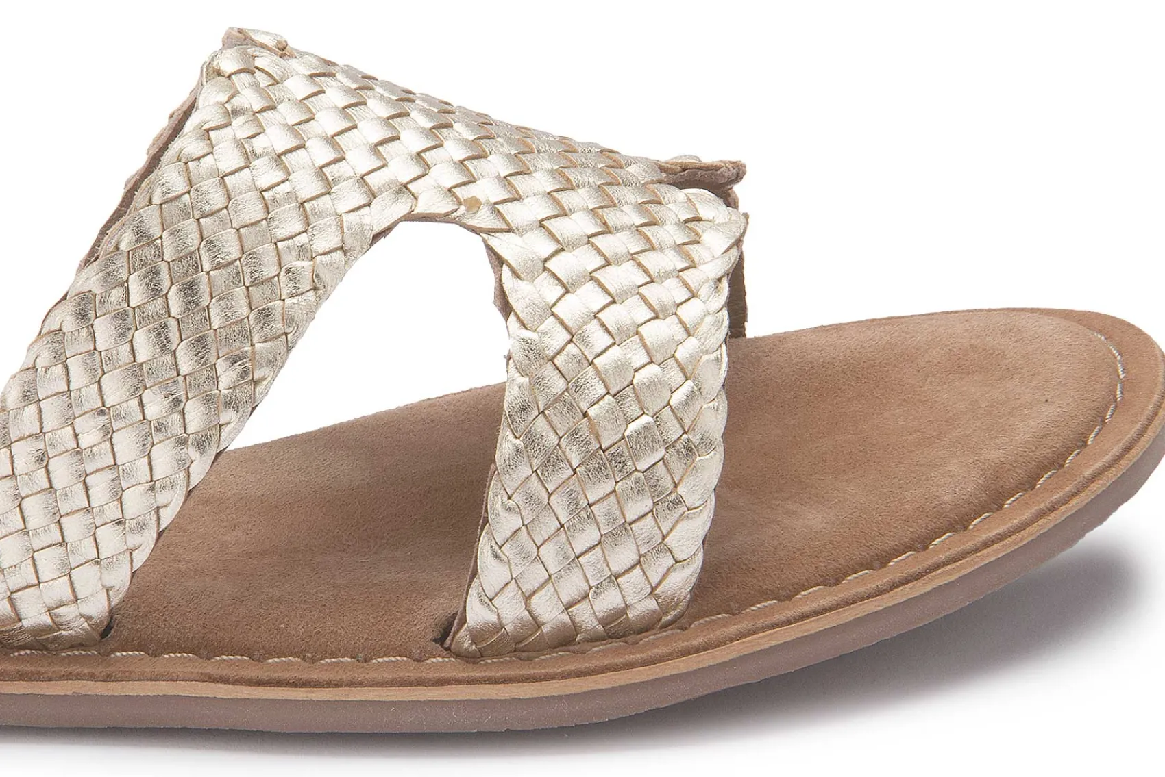 Sandalen|Pantoletten|Horsch Schuhe Pantolette in Untergrößen Gold