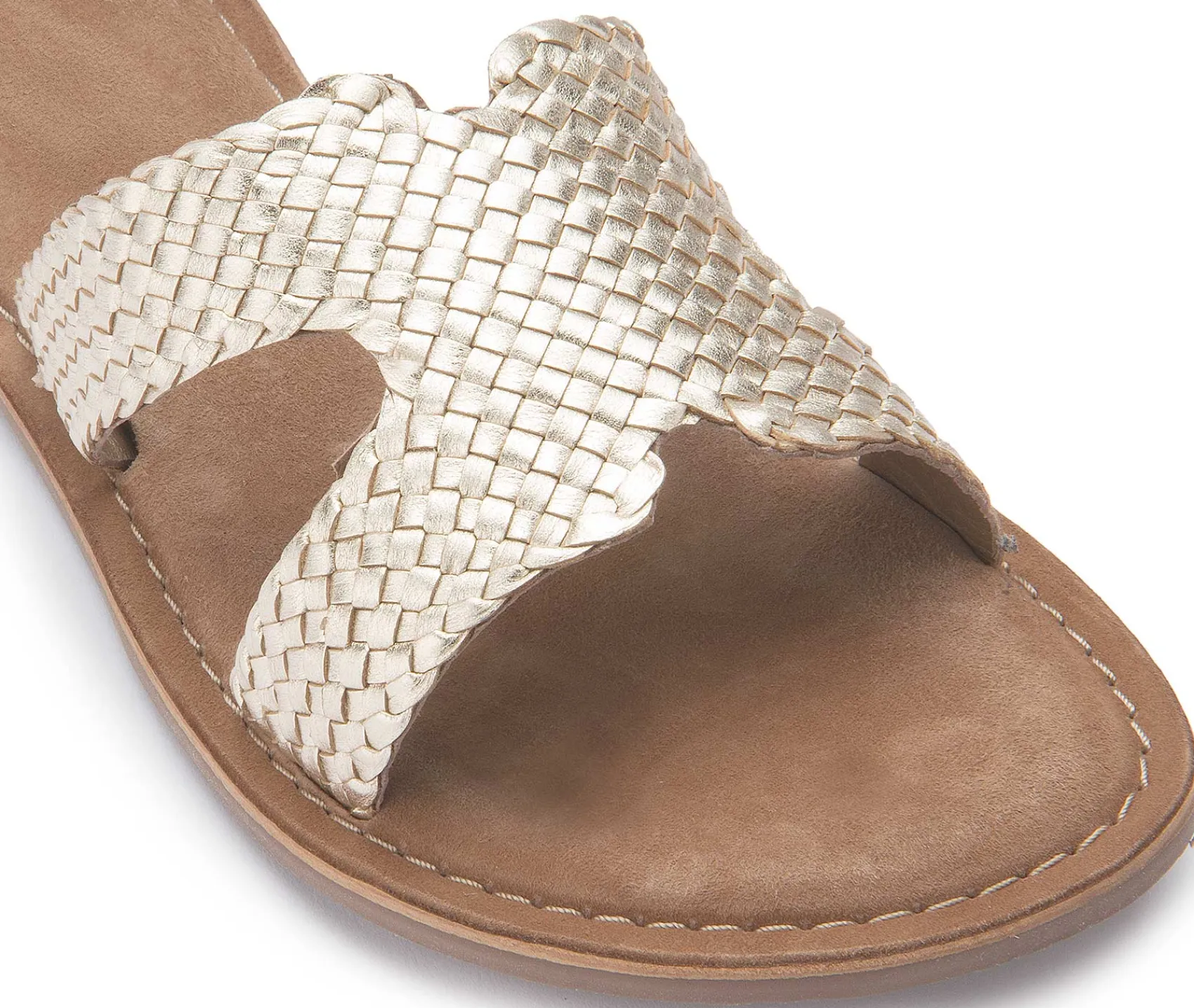 Sandalen|Pantoletten|Horsch Schuhe Pantolette in Untergrößen Gold
