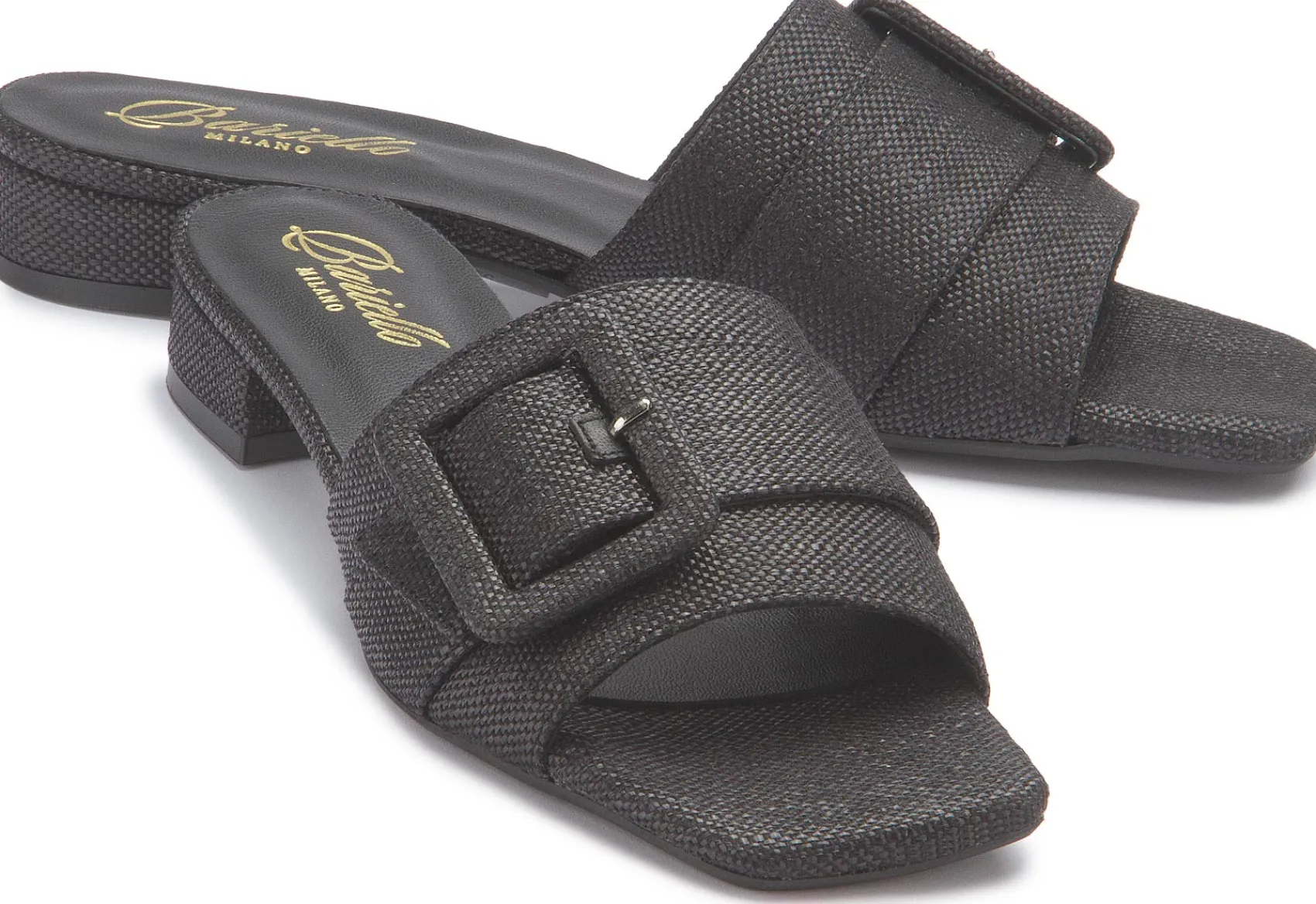 Sandalen|Pantoletten|Horsch Schuhe Pantolette in Untergrößen Schwarz