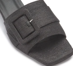 Sandalen|Pantoletten|Horsch Schuhe Pantolette in Untergrößen Schwarz