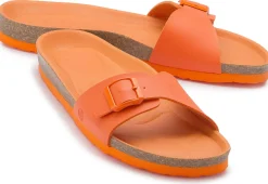 Sandalen|Pantoletten|Horsch Schuhe Pantolette in Untergrößen Orange
