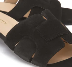 Sandalen|Pantoletten|Horsch Schuhe Pantolette in Untergrößen Schwarz
