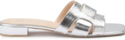 Sandalen|Pantoletten|Horsch Schuhe Pantolette in Untergrößen Silber