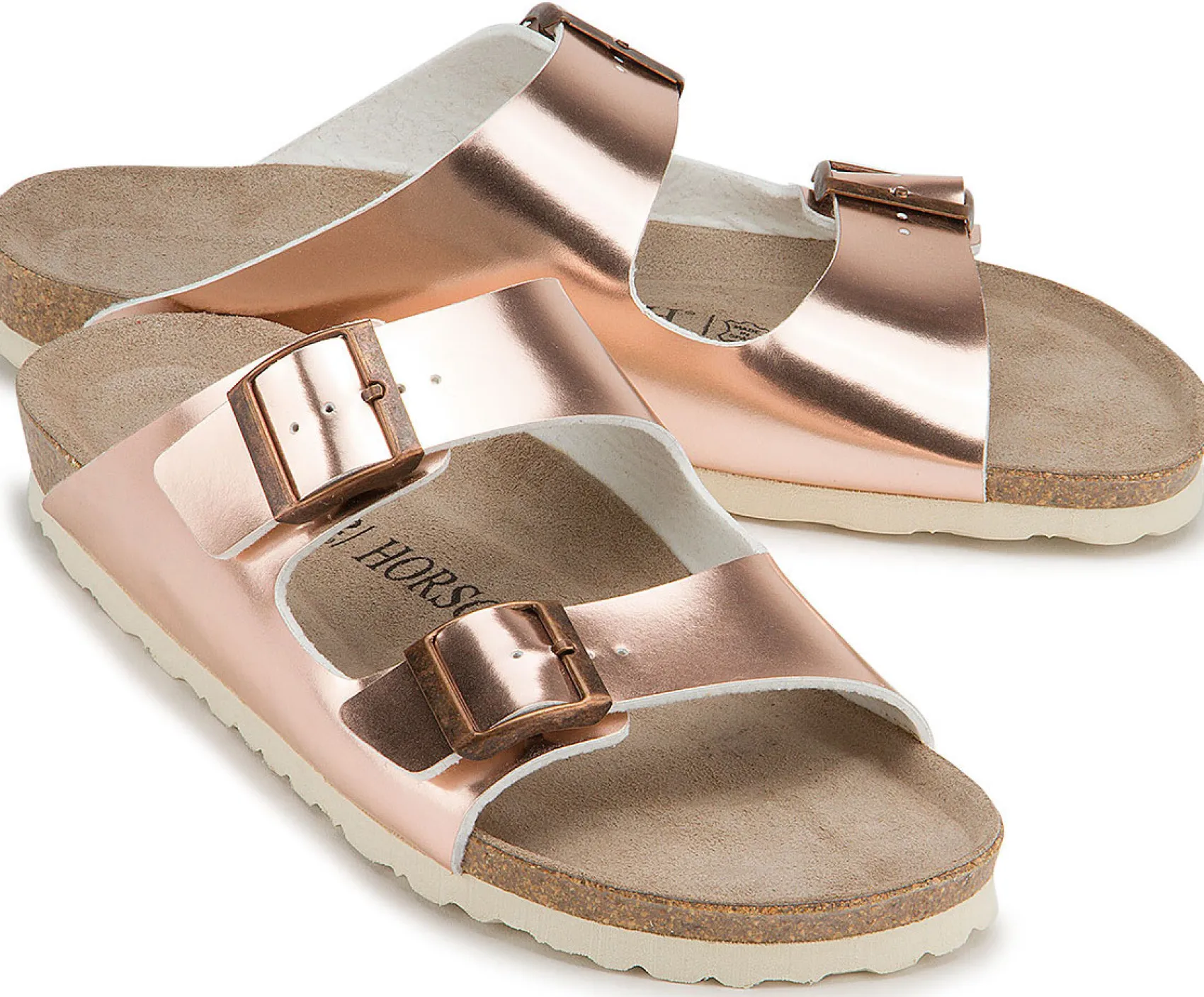 Sandalen|Pantoletten|Horsch Schuhe Pantolette in Untergrößen Gold