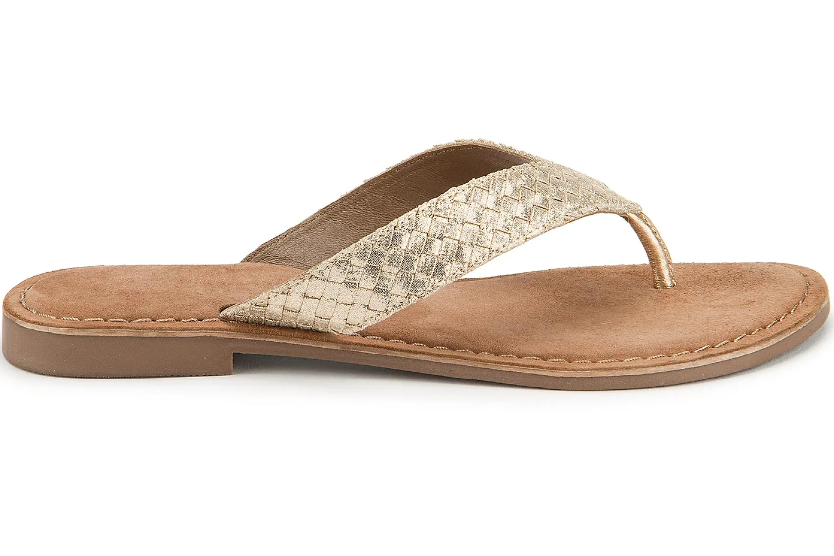 Sandalen|Pantoletten|Horsch Schuhe Pantolette in Untergrößen Gold
