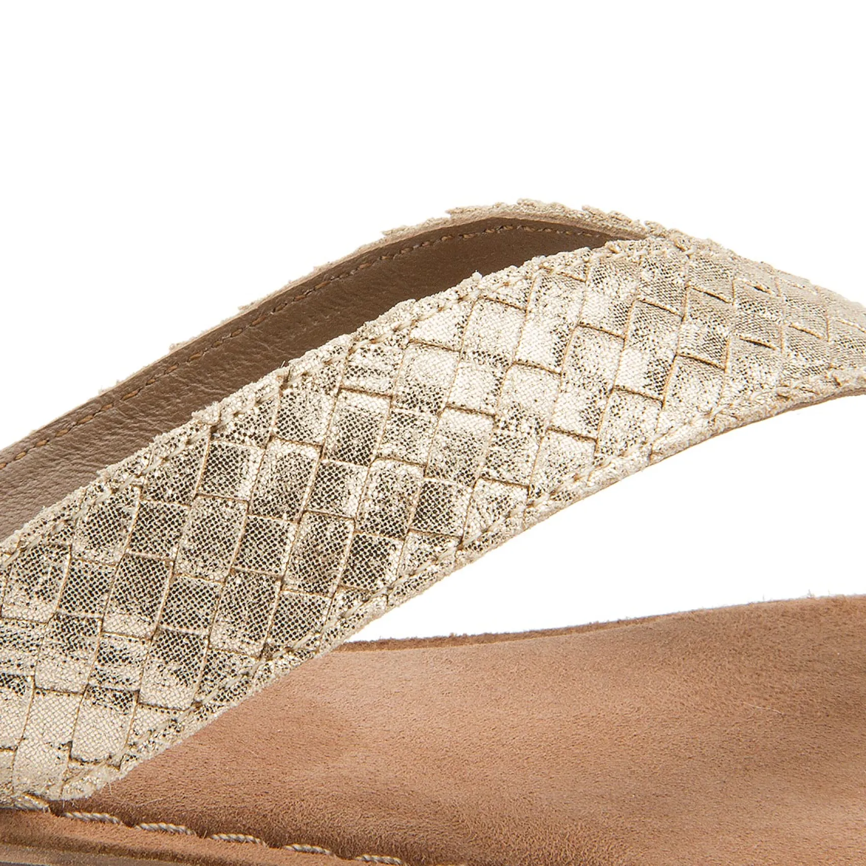 Sandalen|Pantoletten|Horsch Schuhe Pantolette in Untergrößen Gold