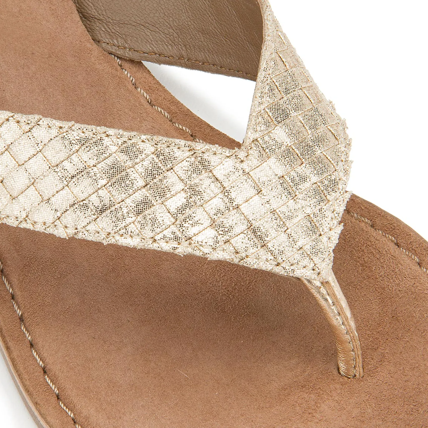 Sandalen|Pantoletten|Horsch Schuhe Pantolette in Untergrößen Gold