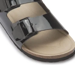 Sandalen|Pantoletten|Horsch Schuhe Pantolette in Untergrößen Schwarz