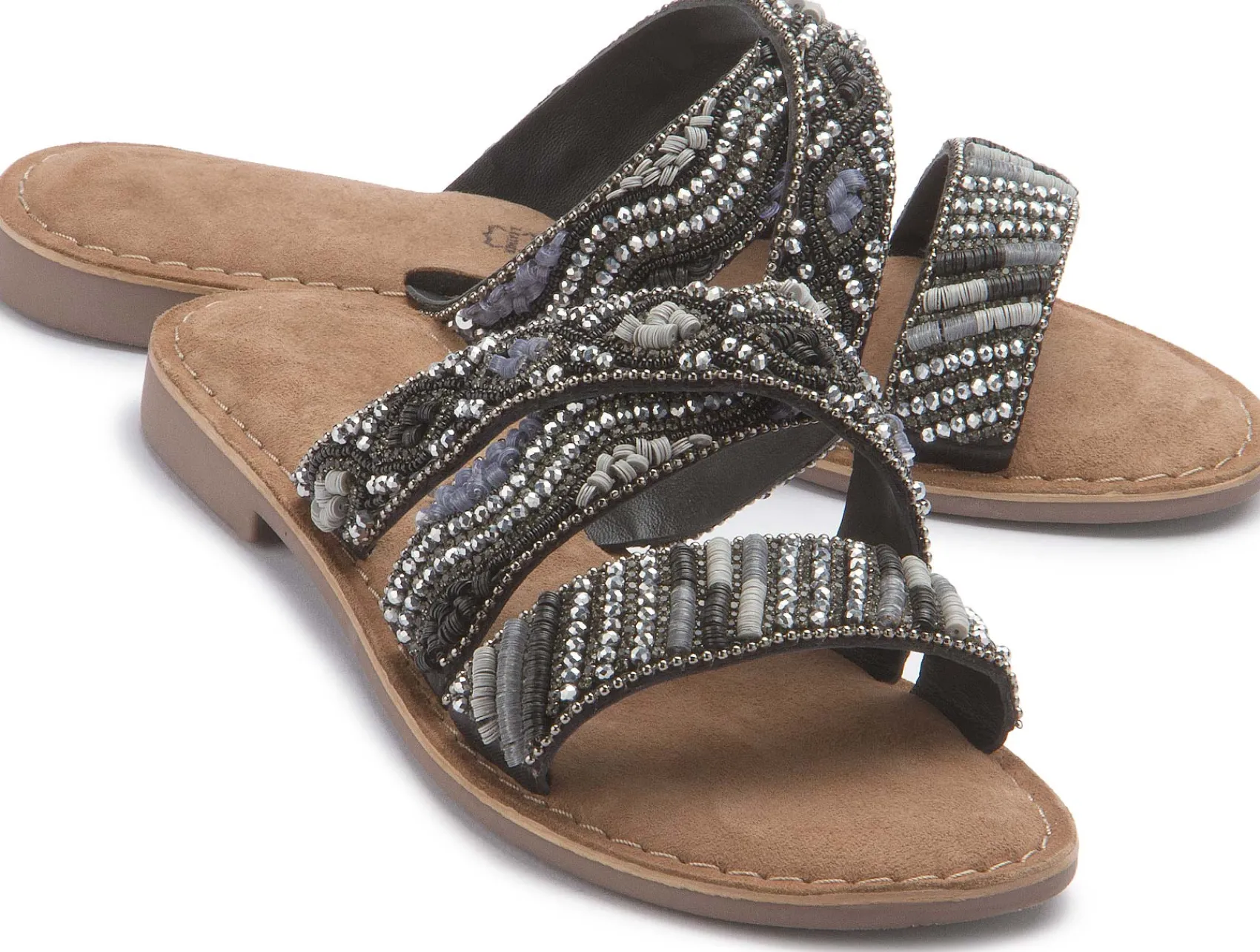Sandalen|Pantoletten|Horsch Schuhe Pantolette in Untergrößen Schwarz