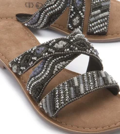 Sandalen|Pantoletten|Horsch Schuhe Pantolette in Untergrößen Schwarz