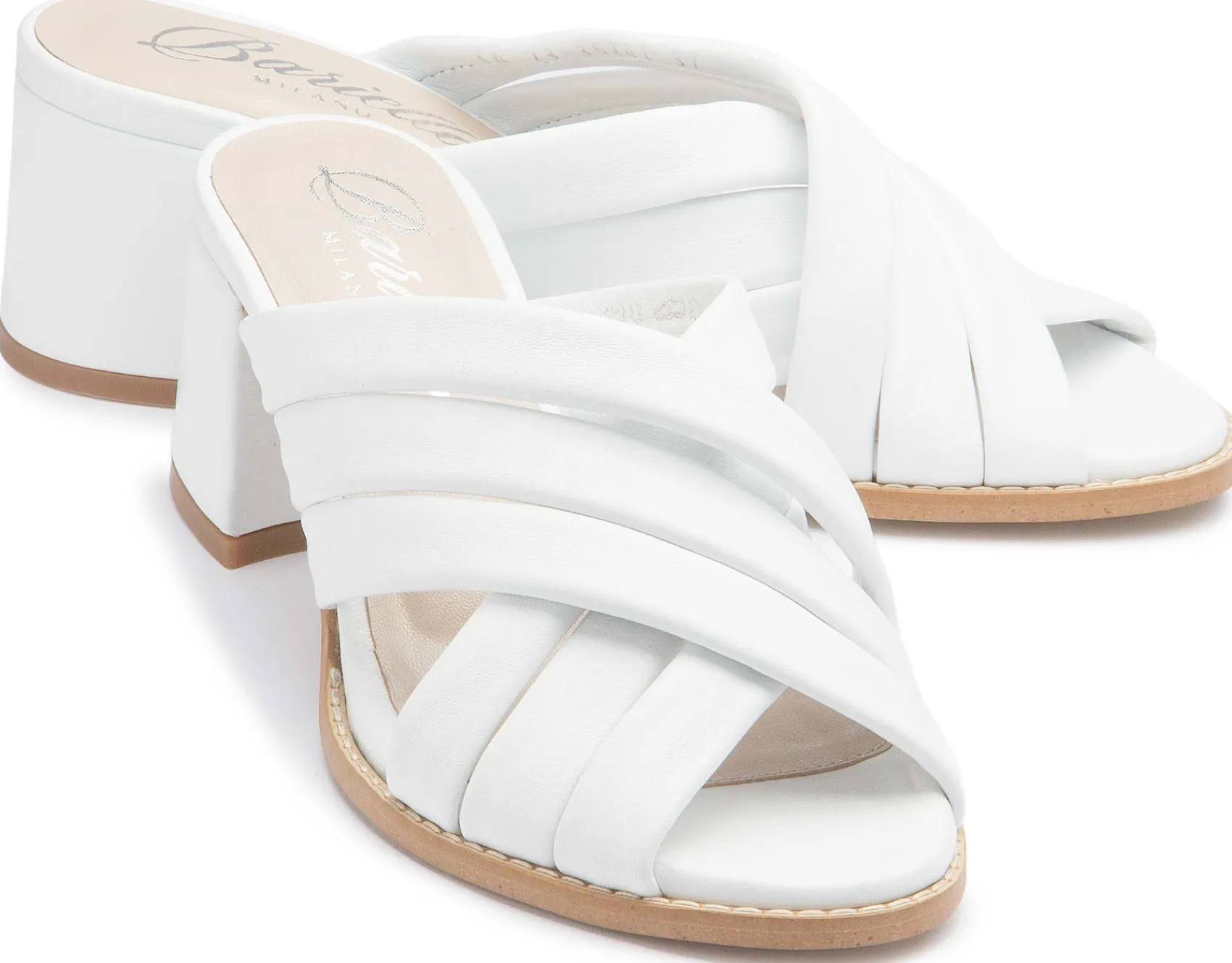 Sandalen|Pantoletten|Horsch Schuhe Pantolette in Untergrößen Weiß