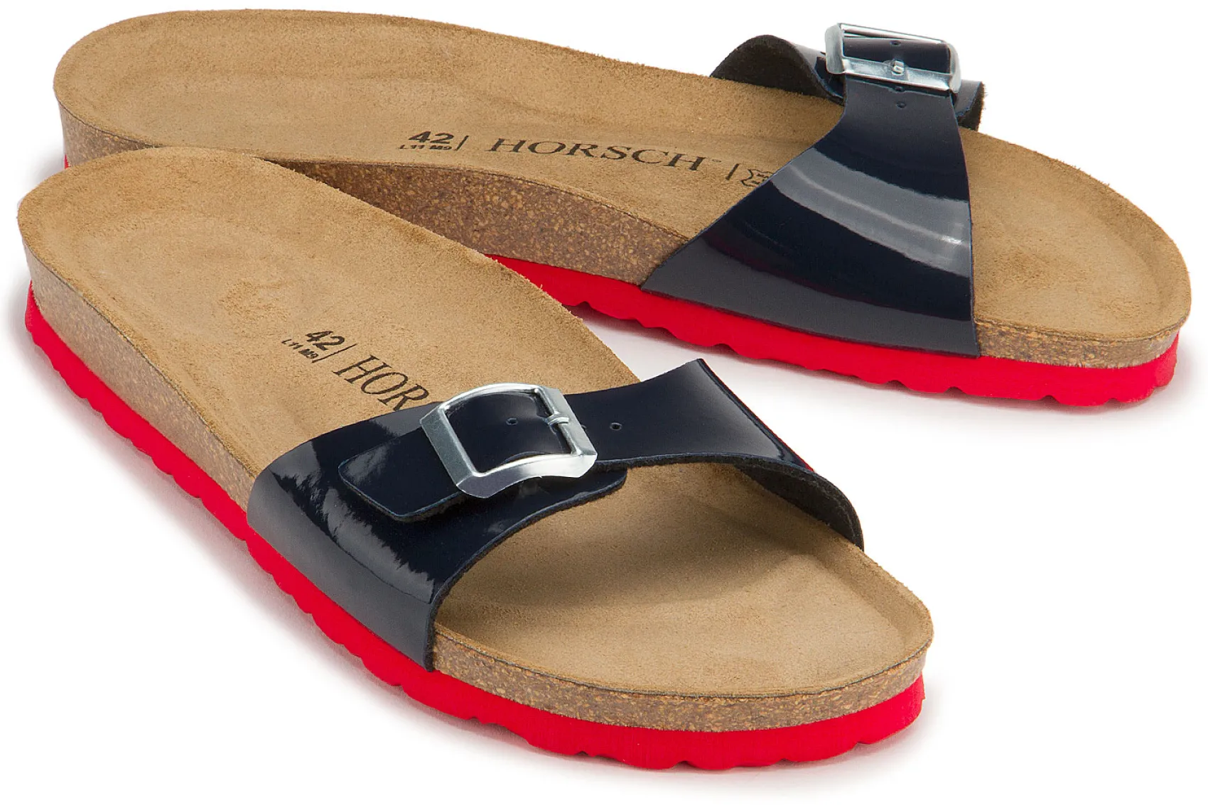 Sandalen|Pantoletten|Horsch Schuhe Pantolette in Untergrößen Blau
