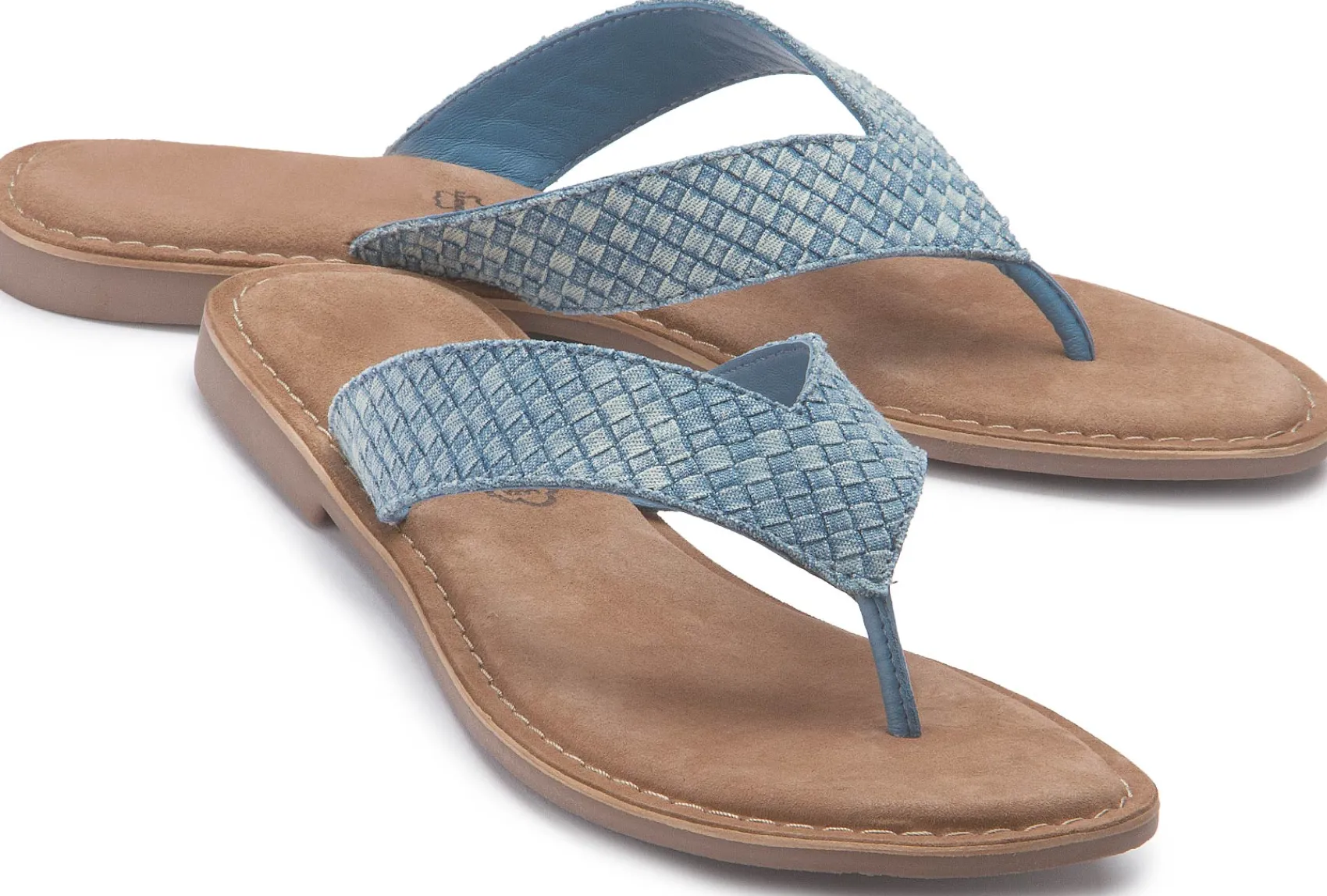 Sandalen|Pantoletten|Horsch Schuhe Pantolette in Untergrößen Blau