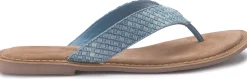 Sandalen|Pantoletten|Horsch Schuhe Pantolette in Untergrößen Blau
