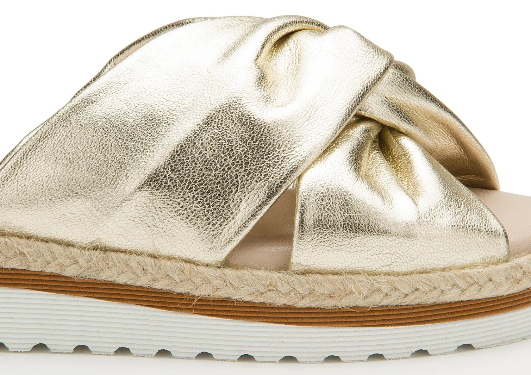 Sandalen|Pantoletten|Horsch Schuhe Pantolette in Untergrößen Gold