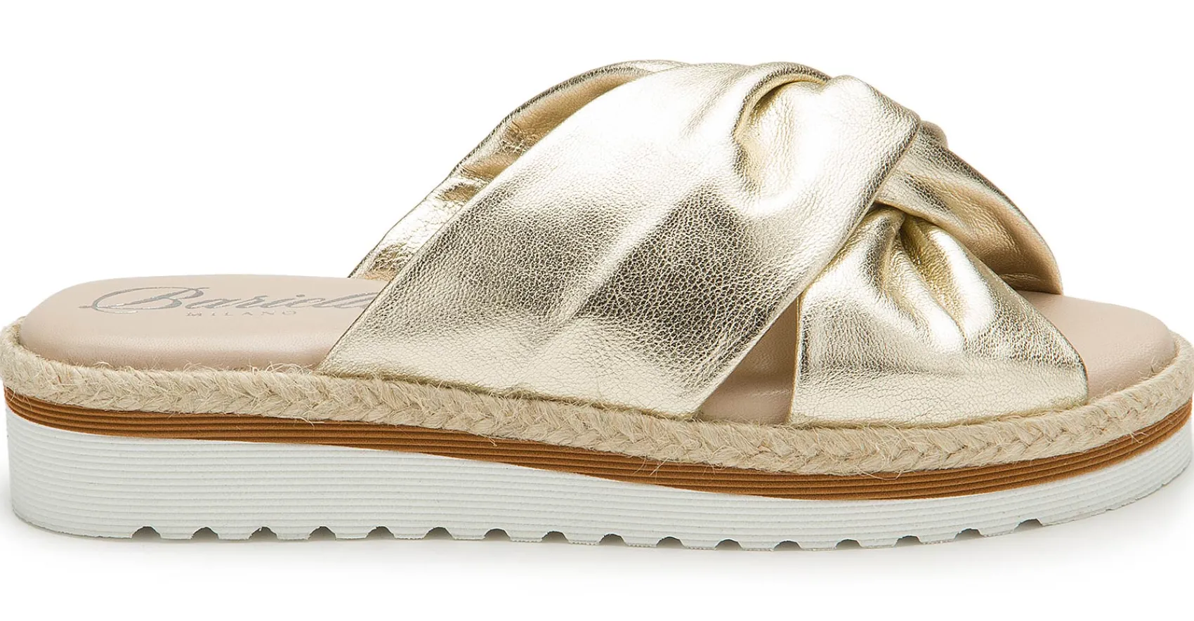 Sandalen|Pantoletten|Horsch Schuhe Pantolette in Untergrößen Gold
