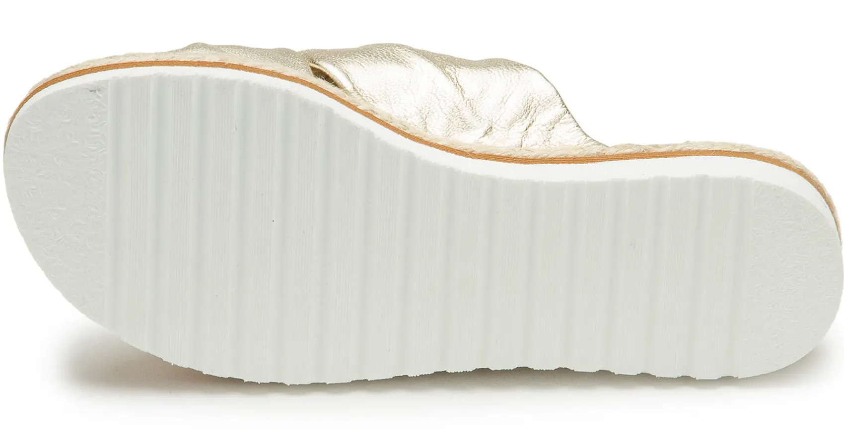Sandalen|Pantoletten|Horsch Schuhe Pantolette in Untergrößen Gold