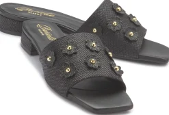 Sandalen|Pantoletten|Horsch Schuhe Pantolette in Untergrößen Schwarz