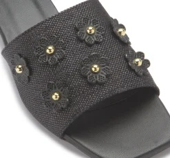 Sandalen|Pantoletten|Horsch Schuhe Pantolette in Untergrößen Schwarz