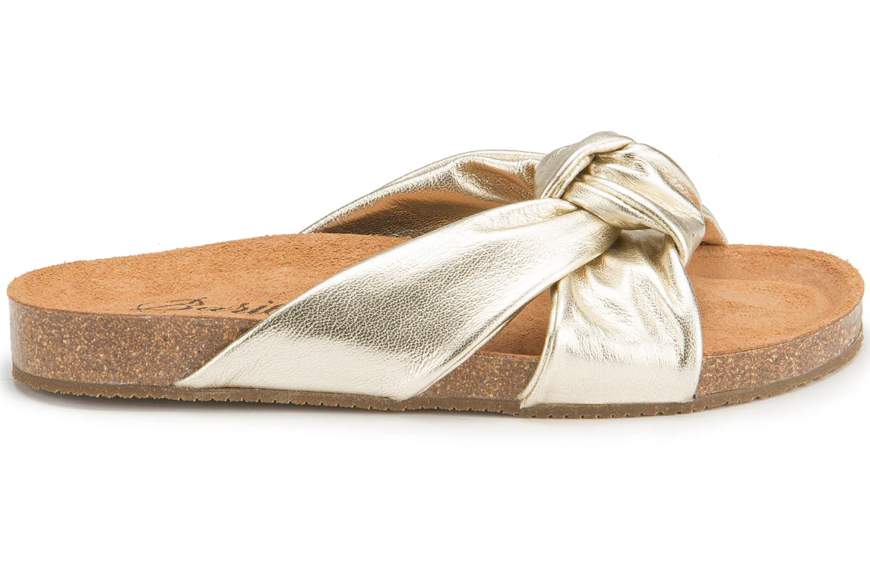 Sandalen|Pantoletten|Horsch Schuhe Pantolette in Untergrößen Gold